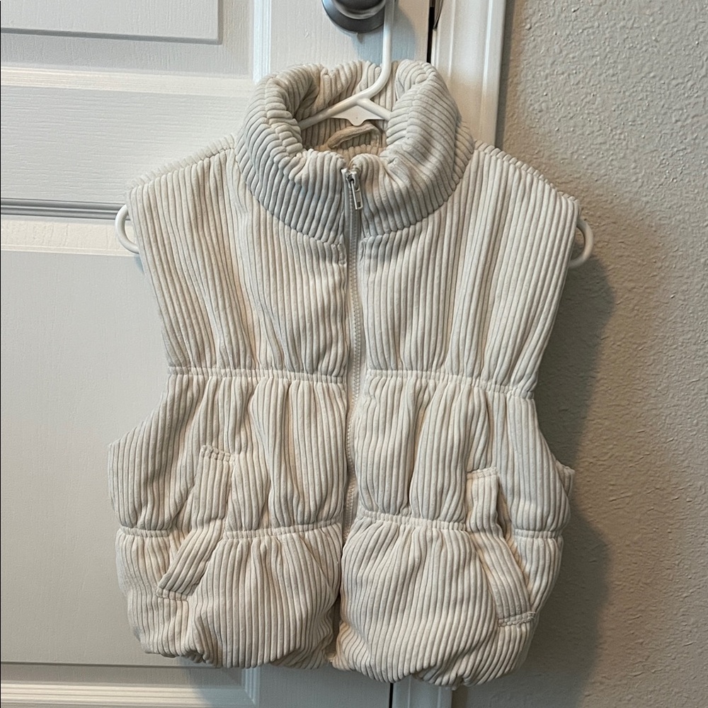 Forever 21 Cream Puffer Vest